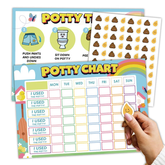 Toddler Potty Training Reward Chart Set