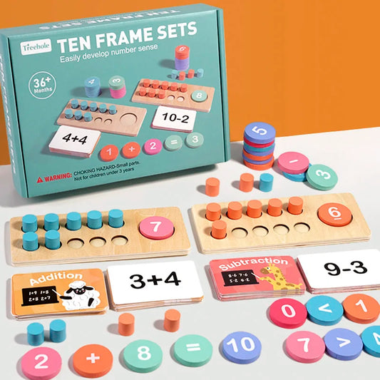 Kids' Wooden Math Fun Board